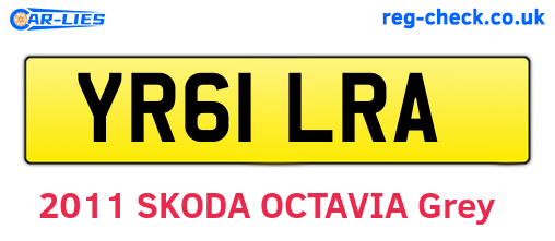 YR61LRA are the vehicle registration plates.