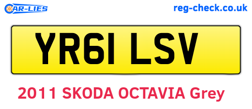 YR61LSV are the vehicle registration plates.