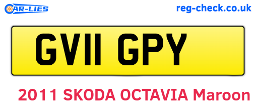 GV11GPY are the vehicle registration plates.