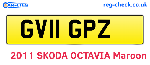 GV11GPZ are the vehicle registration plates.