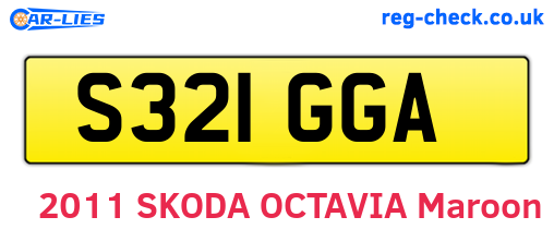 S321GGA are the vehicle registration plates.