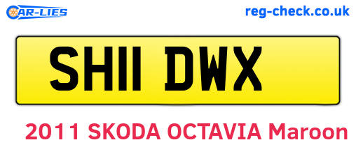 SH11DWX are the vehicle registration plates.