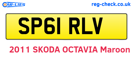 SP61RLV are the vehicle registration plates.