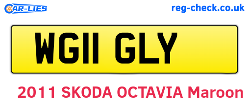WG11GLY are the vehicle registration plates.