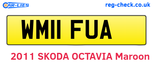 WM11FUA are the vehicle registration plates.