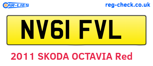 NV61FVL are the vehicle registration plates.