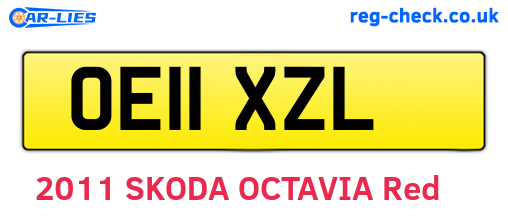 OE11XZL are the vehicle registration plates.
