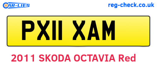PX11XAM are the vehicle registration plates.