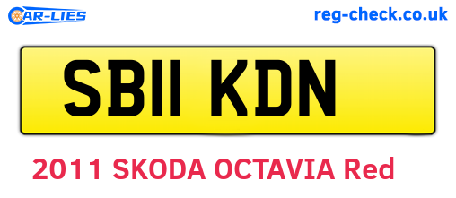 SB11KDN are the vehicle registration plates.