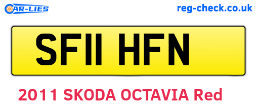 SF11HFN are the vehicle registration plates.