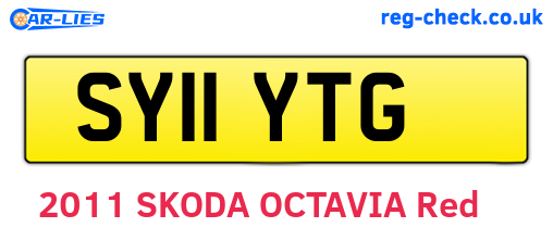 SY11YTG are the vehicle registration plates.