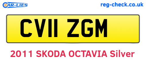 CV11ZGM are the vehicle registration plates.