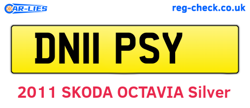DN11PSY are the vehicle registration plates.