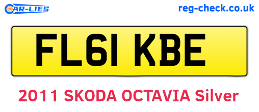 FL61KBE are the vehicle registration plates.