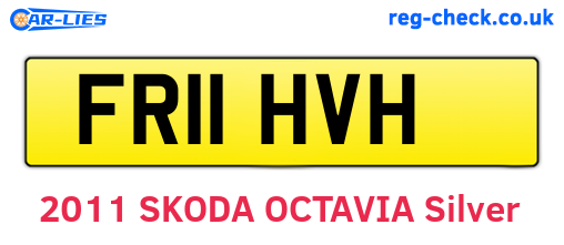 FR11HVH are the vehicle registration plates.