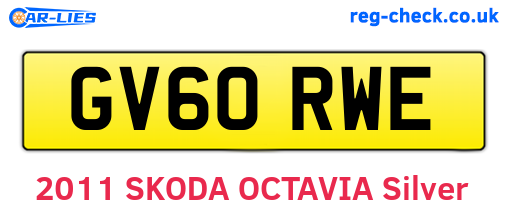 GV60RWE are the vehicle registration plates.