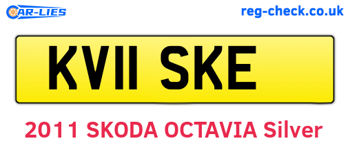 KV11SKE are the vehicle registration plates.