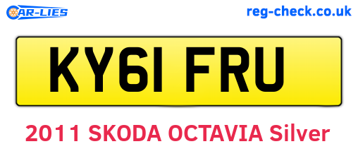 KY61FRU are the vehicle registration plates.