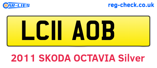 LC11AOB are the vehicle registration plates.