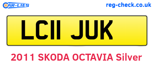LC11JUK are the vehicle registration plates.