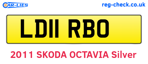 LD11RBO are the vehicle registration plates.