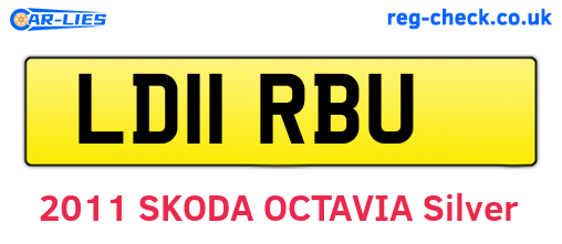 LD11RBU are the vehicle registration plates.