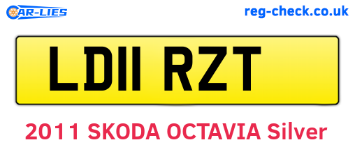 LD11RZT are the vehicle registration plates.