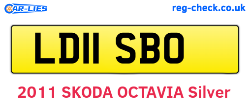 LD11SBO are the vehicle registration plates.