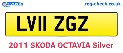 LV11ZGZ are the vehicle registration plates.