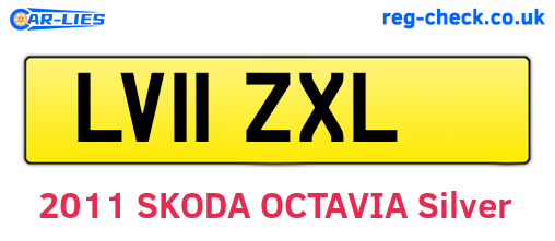 LV11ZXL are the vehicle registration plates.