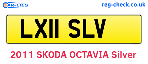 LX11SLV are the vehicle registration plates.