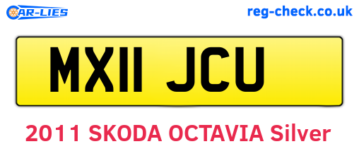MX11JCU are the vehicle registration plates.
