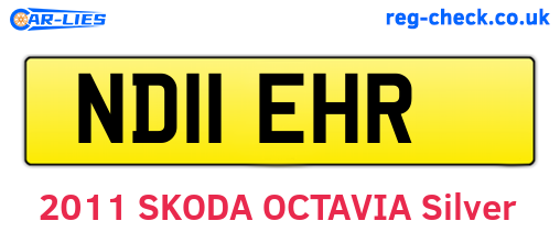 ND11EHR are the vehicle registration plates.