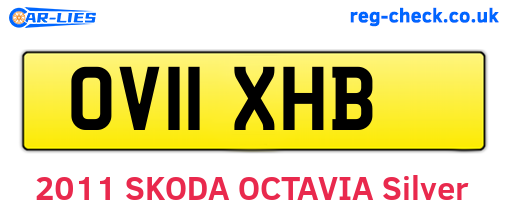 OV11XHB are the vehicle registration plates.