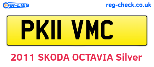PK11VMC are the vehicle registration plates.