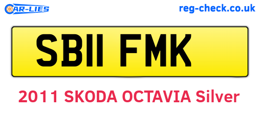 SB11FMK are the vehicle registration plates.