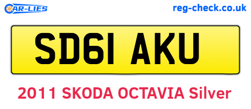 SD61AKU are the vehicle registration plates.