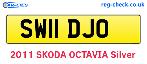 SW11DJO are the vehicle registration plates.