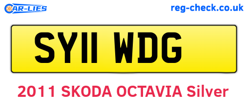SY11WDG are the vehicle registration plates.
