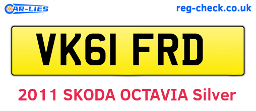 VK61FRD are the vehicle registration plates.