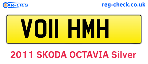 VO11HMH are the vehicle registration plates.