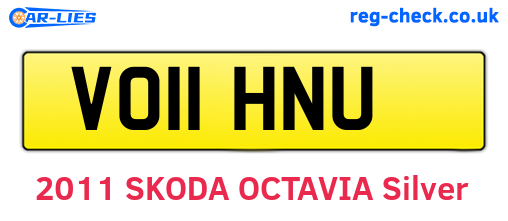 VO11HNU are the vehicle registration plates.