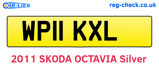 WP11KXL are the vehicle registration plates.