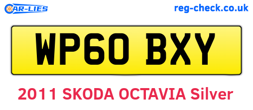WP60BXY are the vehicle registration plates.