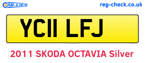 YC11LFJ are the vehicle registration plates.