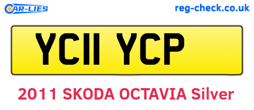 YC11YCP are the vehicle registration plates.