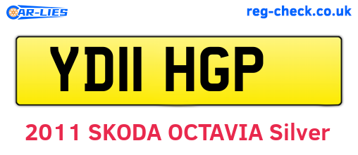 YD11HGP are the vehicle registration plates.