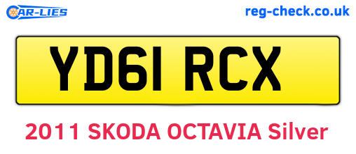 YD61RCX are the vehicle registration plates.
