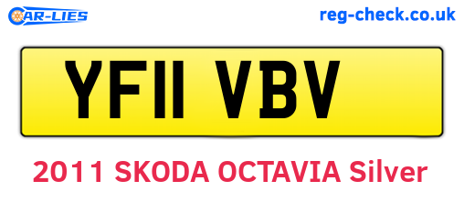 YF11VBV are the vehicle registration plates.