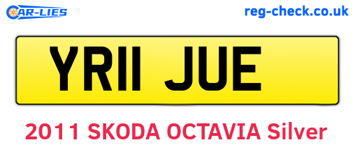 YR11JUE are the vehicle registration plates.